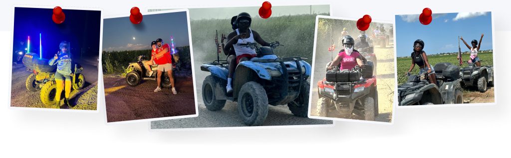 ATV riding photo collage